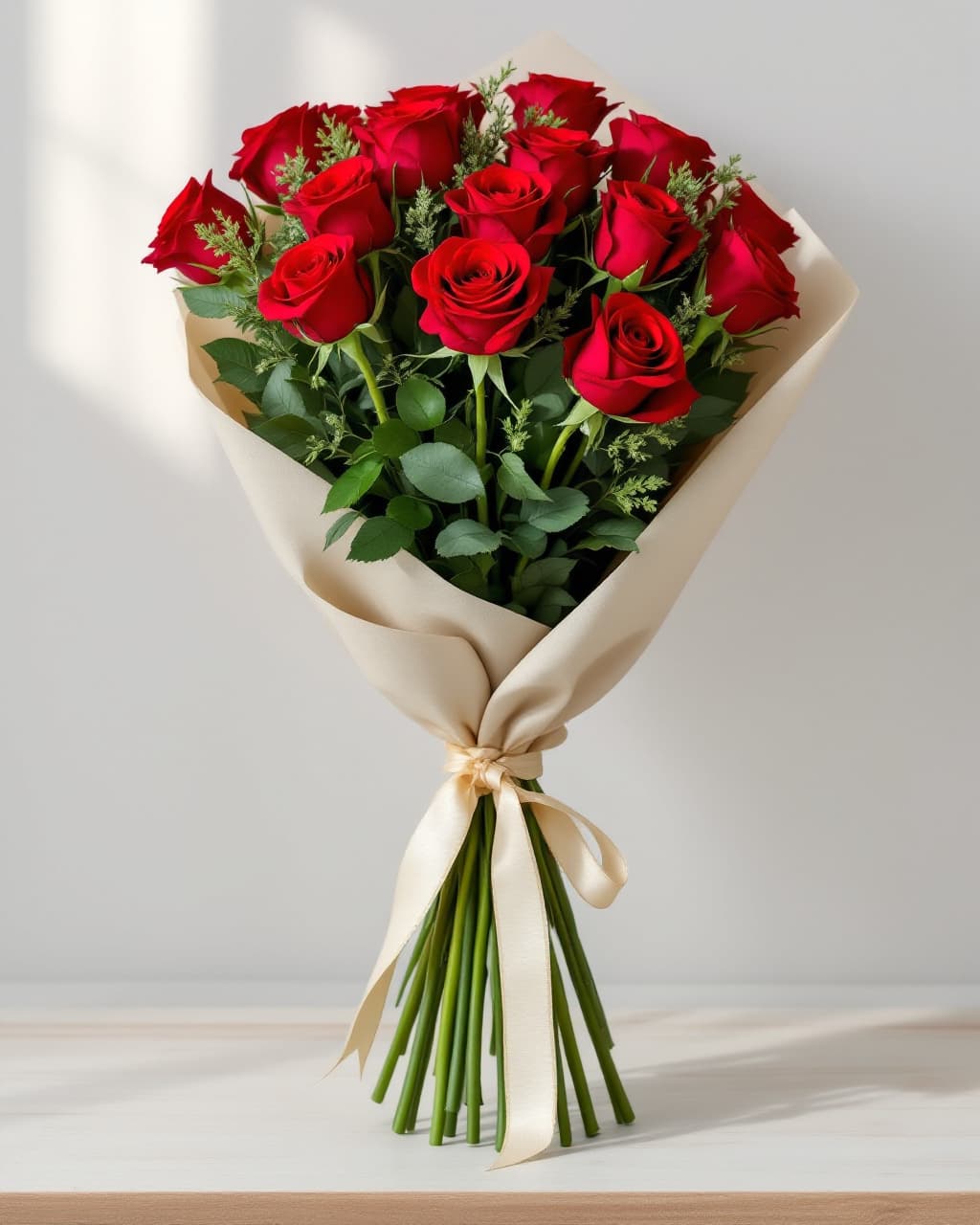 11 red roses 60 cm