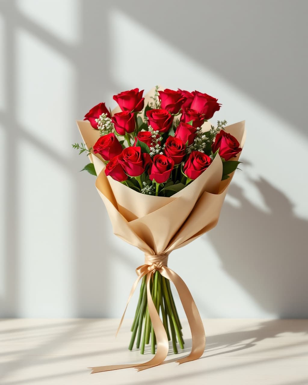 19 red roses 60 cm